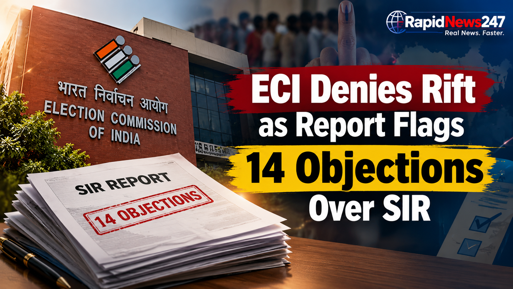 Election Commission News: ECI Denies Rift After Report Says Two Commissioners Objected 14 Times Over SIR